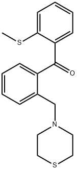 2-THIOMETHYL-2'-THIOMORPHOLINOMETHYL BENZOPHENONE Struktur