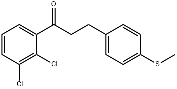 2',3'-DICHLORO-3-(4-THIOMETHYLPHENYL)PROPIOPHENONE Struktur