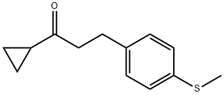 CYCLOPROPYL 2-(4-THIOMETHYLPHENYL)ETHYL KETONE Struktur