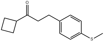 CYCLOBUTYL 2-(4-THIOMETHYLPHENYL)ETHYL KETONE Struktur