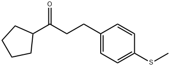 CYCLOPENTYL 2-(4-THIOMETHYLPHENYL)ETHYL KETONE Struktur