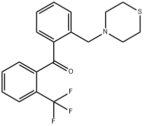 2-THIOMORPHOLINOMETHYL-2'-TRIFLUOROMETHYLBENZOPHENONE Struktur