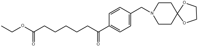 ETHYL 7-[4-[8-(1,4-DIOXA-8-AZASPIRO[4.5]DECYL)METHYL]PHENYL]-7-OXOHEPTANOATE price.