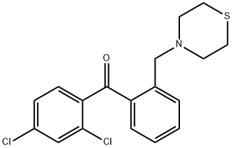 2,4-DICHLORO-2'-THIOMORPHOLINOMETHYL BENZOPHENONE Struktur