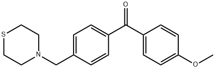 4-METHOXY-4'-THIOMORPHOLINOMETHYL BENZOPHENONE Struktur