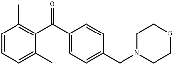 2,6-DIMETHYL-4'-THIOMORPHOLINOMETHYL BENZOPHENONE Struktur