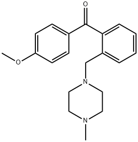 4'-METHOXY-2-(4-METHYLPIPERAZINOMETHYL) BENZOPHENONE Struktur