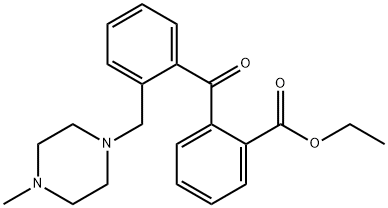 2-CARBOETHOXY-2'-(4-METHYLPIPERAZINOMETHYL) BENZOPHENONE Struktur