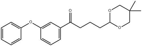 4-(5,5-DIMETHYL-1,3-DIOXAN-2-YL)-3'-PHENOXYBUTYROPHENONE Struktur