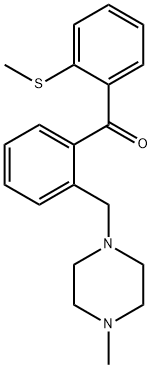 2-(4-METHYLPIPERAZINOMETHYL)-2'-THIOMETHYLBENZOPHENONE Struktur