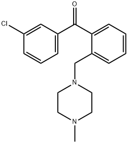 3'-CHLORO-2-(4-METHYLPIPERAZINOMETHYL) BENZOPHENONE Struktur