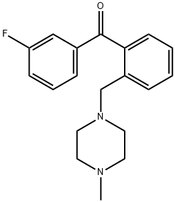 3'-FLUORO-2-(4-METHYLPIPERAZINOMETHYL) BENZOPHENONE Struktur