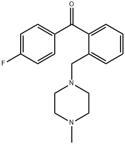 4'-FLUORO-2-(4-METHYLPIPERAZINOMETHYL) BENZOPHENONE Struktur