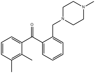 2,3-DIMETHYL-2'-(4-METHYLPIPERAZINOMETHYL) BENZOPHENONE Struktur