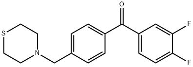 3,4-DIFLUORO-4'-THIOMORPHOLINOMETHYL BENZOPHENONE price.