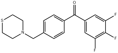 4'-THIOMORPHOLINOMETHYL-3,4,5-TRIFLUOROBENZOPHENONE price.