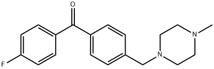 4-FLUORO-4'-(4-METHYLPIPERAZINOMETHYL) BENZOPHENONE Struktur