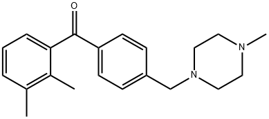 2,3-DIMETHYL-4'-(4-METHYLPIPERAZINOMETHYL) BENZOPHENONE Struktur