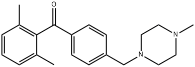 2,6-DIMETHYL-4'-(4-METHYLPIPERAZINOMETHYL) BENZOPHENONE Struktur