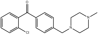 2-CHLORO-4'-(4-METHYLPIPERAZINOMETHYL) BENZOPHENONE Struktur