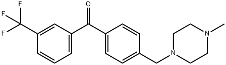 4'-(4-METHYLPIPERAZINOMETHYL)-3-TRIFLUOROMETHYLBENZOPHENONE Struktur