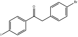 2-(4-BROMOPHENYL)-4'-IODOACETOPHENONE Struktur