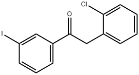 2-(2-CHLOROPHENYL)-3'-IODOACETOPHENONE Struktur