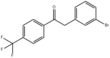 2-(3-BROMOPHENYL)-4'-TRIFLUOROMETHYLACETOPHENONE Struktur