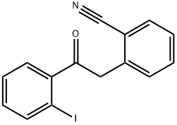 2-(2-CYANOPHENYL)-2'-IODOACETOPHENONE Struktur