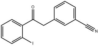 2-(3-CYANOPHENYL)-2'-IODOACETOPHENONE Struktur