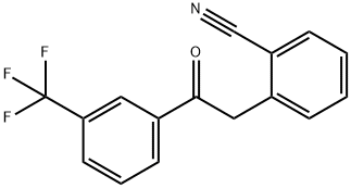 2-(2-CYANOPHENYL)-3'-TRIFLUOROMETHYLACETOPHENONE Struktur