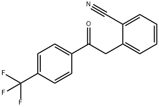 2-(2-CYANOPHENYL)-4'-TRIFLUOROMETHYLACETOPHENONE Struktur