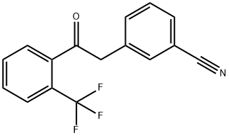 2-(3-CYANOPHENYL)-2'-TRIFLUOROMETHYLACETOPHENONE Struktur