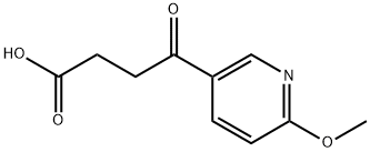 4-(6-METHOXY-3-PYRIDYL)-4-OXOBUTYRIC ACID Struktur