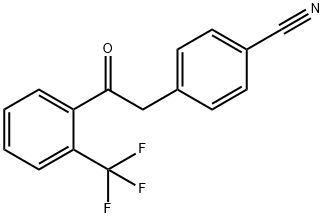 2-(4-CYANOPHENYL)-2'-TRIFLUOROMETHYLACETOPHENONE Struktur