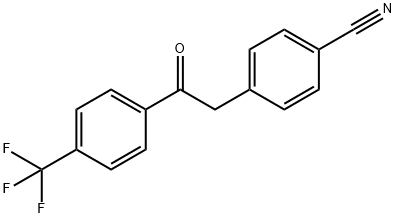 2-(4-CYANOPHENYL)-4'-TRIFLUOROMETHYLACETOPHENONE Struktur