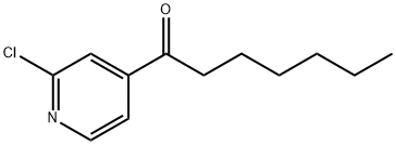 2-CHLORO-4-HEPTANOYLPYRIDINE Struktur