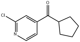 (2-CHLORO-PYRIDIN-4-YL)-CYCLOPENTYL-METHANONE Struktur