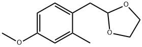 4-METHOXY-2-METHYL(1,3-DIOXOLAN-2-YLMETHYL)BENZENE Struktur