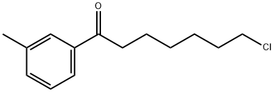 7-CHLORO-1-(3-METHYLPHENYL)-1-OXOHEPTANE Struktur