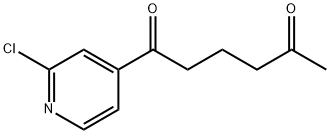 1-(3-CHLORO-4-PYRIDYL)-1,5-HEXANEDIONE Struktur