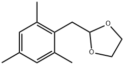 2,4,6-TRIMETHYL(1,3-DIOXOLAN-2-YLMETHYL)BENZENE Struktur