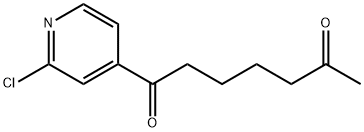 1-(3-CHLORO-4-PYRIDYL)-1,6-HEPTANEDIONE Struktur