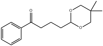 4-(5,5-DIMETHYL-1,3-DIOXAN-2-YL)BUTYROPHENONE Struktur