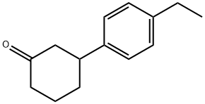 3-(4-ETHYLPHENYL)CYCLOHEXANONE Struktur