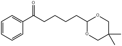 5-(5,5-DIMETHYL-1,3-DIOXAN-2-YL)VALEROPHENONE Struktur