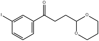 3-(1,3-DIOXAN-2-YL)-3'-IODOPROPIOPHENONE Struktur