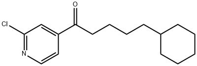 1-(2-CHLORO-PYRIDIN-4-YL)-5-CYCLOHEXYL-PENTAN-1-ONE Struktur