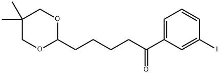 5-(5,5-DIMETHYL-1,3-DIOXAN-2-YL)-3'-IODOVALEROPHENONE Struktur