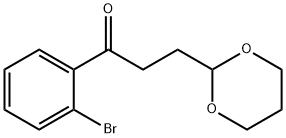 2'-BROMO-3-(1,3-DIOXAN-2-YL)PROPIOPHENONE Struktur